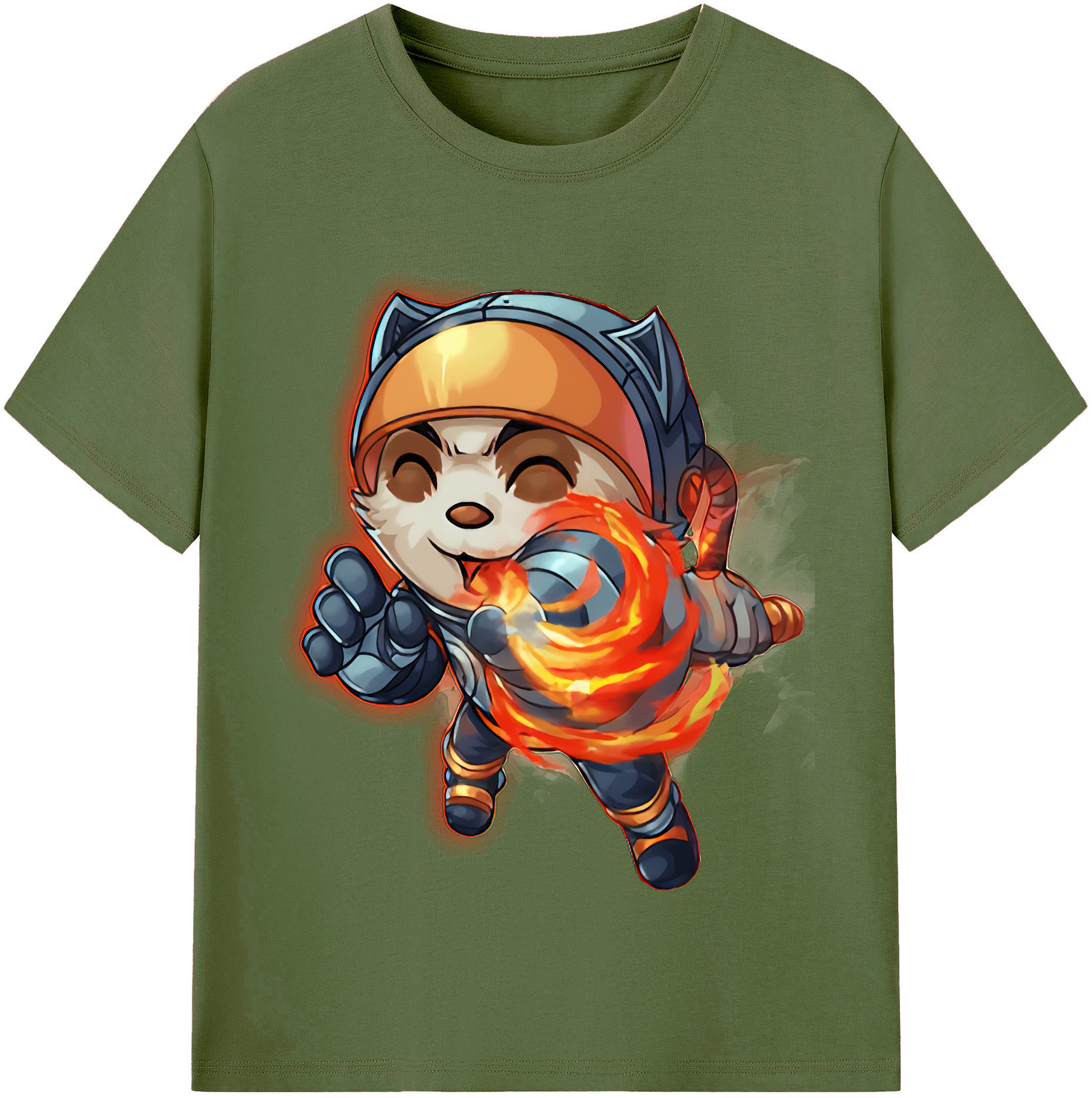 リーグ・オブ・レジェンド League of Legends LOL 綿100％半袖Tシャツ（フロントプリント）